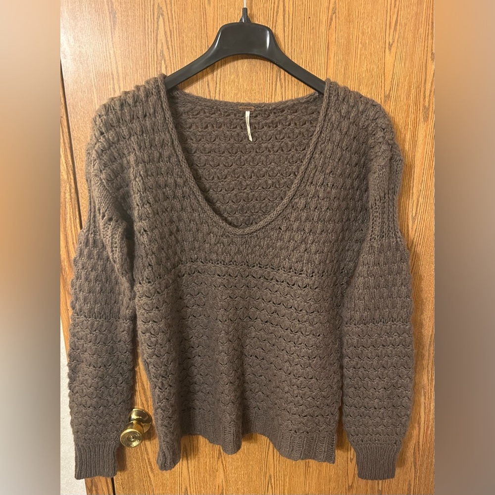 Free People Crashing Waves Knitted Pullover - Picture 1 of 6